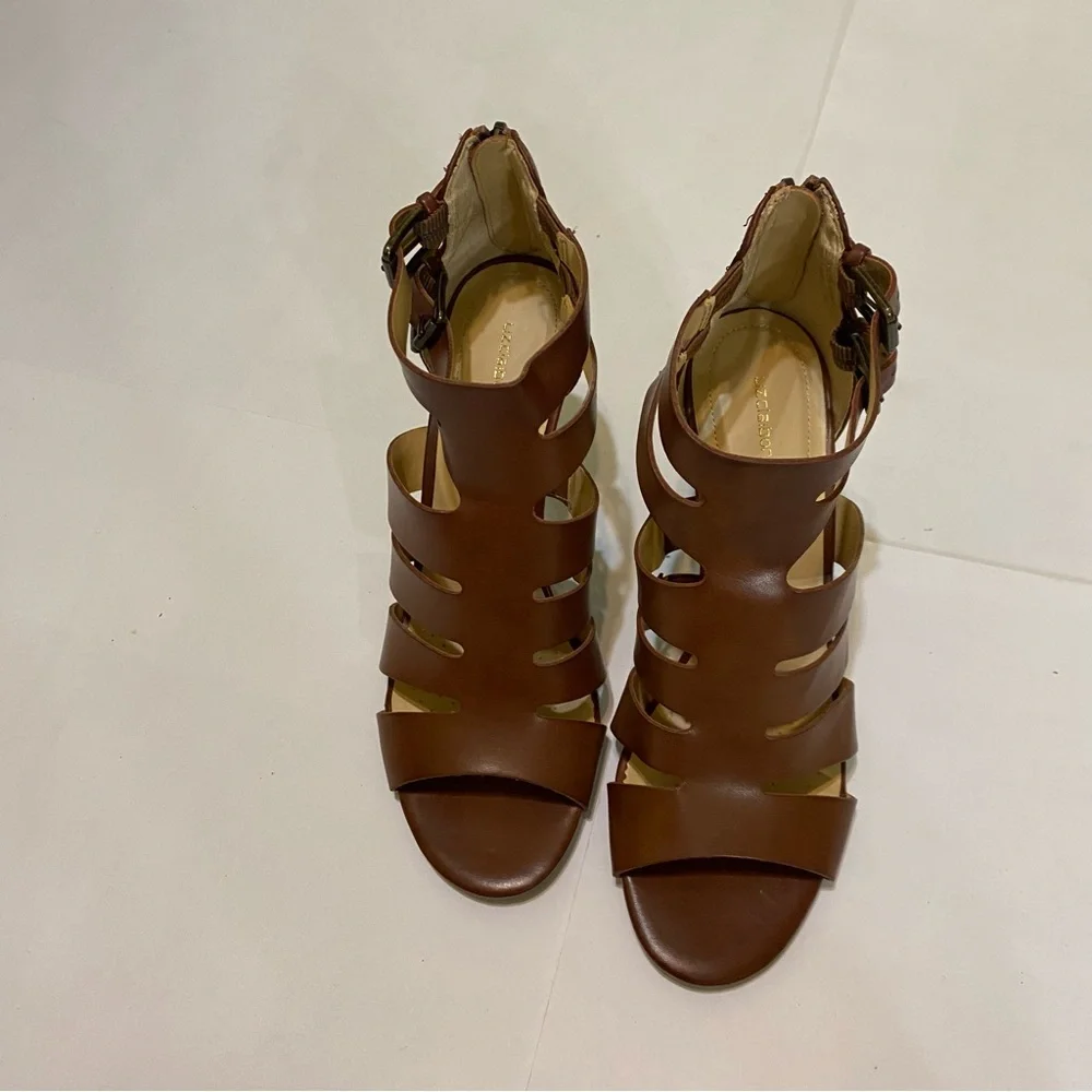 Liz Claiborne Chestnut Strappy Heels
